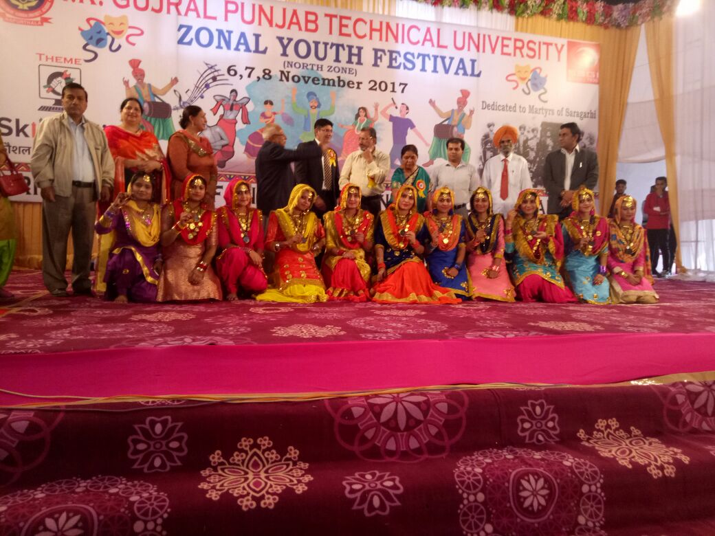 IKGPTU Amritsar Campus students achieved various positions in Inter Zonal Youth Festival