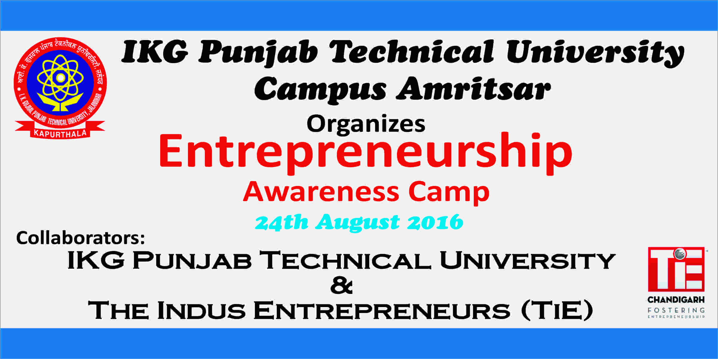 Entrepreneurship Awareness Camp on 24th August 2016