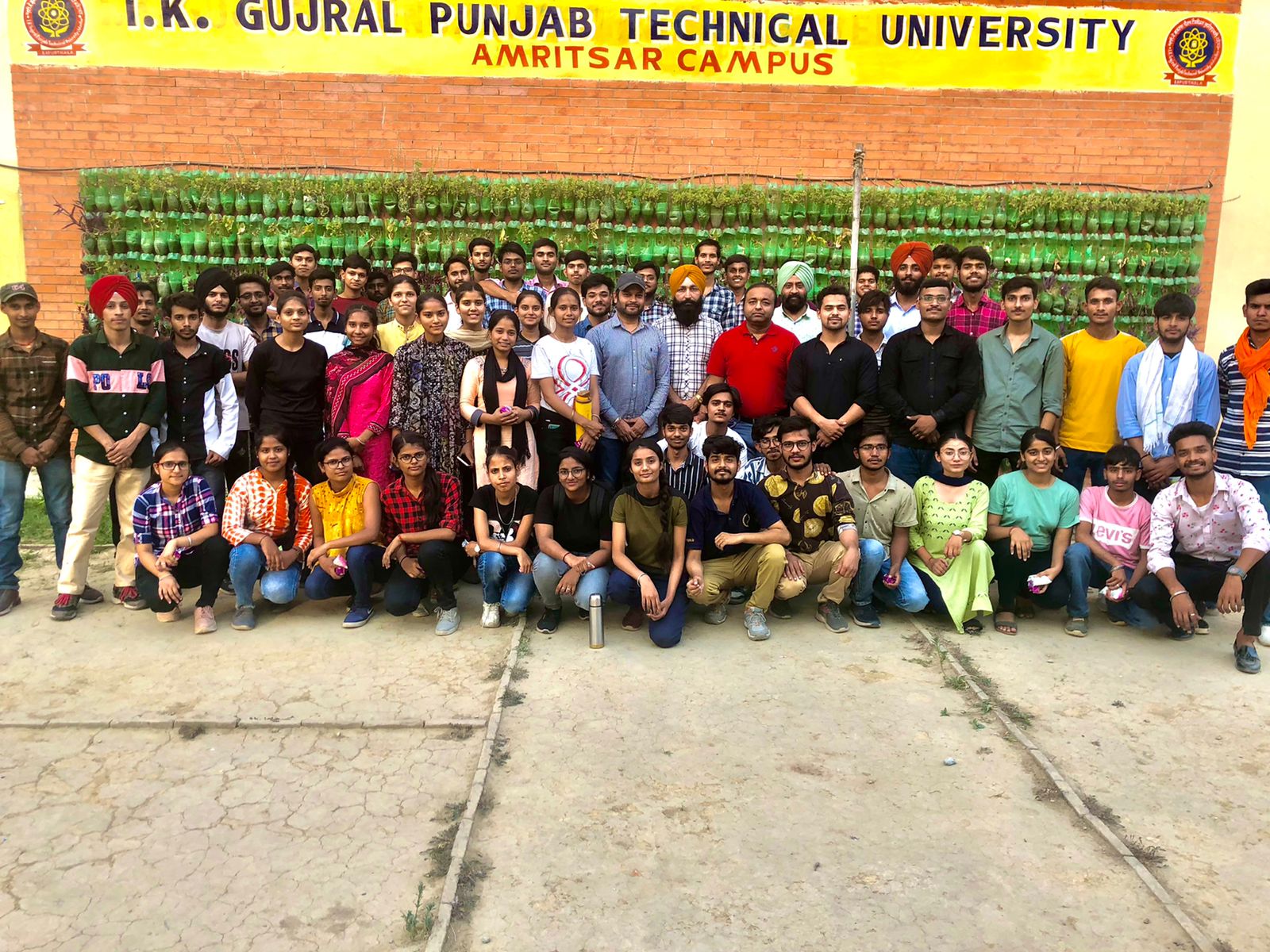 A Green Campus Initiative was organized by NSS Unit IKGPTU Amritsar Campus under the Banner 